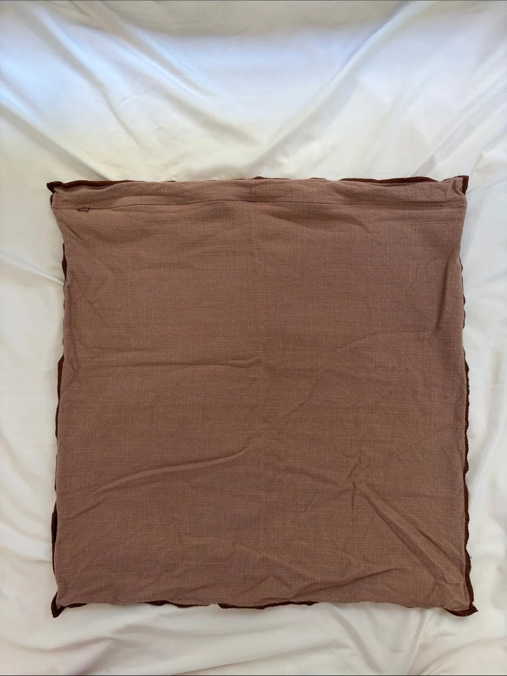 Crate&Barrel Terra Cotta Accent Pillow Cover